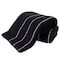 Hastings Home 2-piece Luxury Cotton Towel Set, Bath Sheet Made from 100% Zero Twist Cotton, (Black/White) 179637EKH - alternate 2